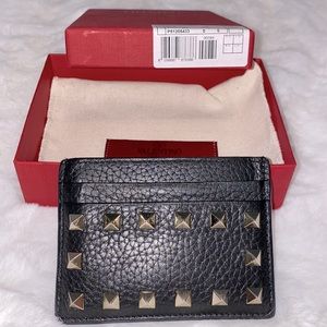 Valentino Rockstud Card Holder